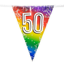 Narozeninová  girlanda '50' (6 m)